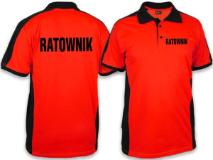 Koszulka Polo RATOWNIK męska FLUO