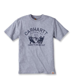 Koszulka Carhartt Hard To Wear Out Graphic T-Shirt heather grey