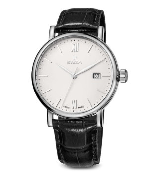 Zegarek SWIZA Alza Gent SST white-black WAT.0141.1002