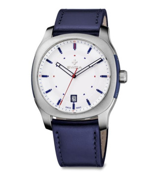 Zegarek SWIZA NOWUS Gent, SST, silver, blue WAT.0541.1001
