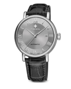 Zegarek SWIZA Alza AUTO SST grey-grey WAT.0156.1003