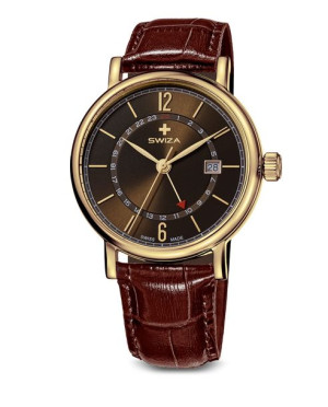 Zegarek Swiza Alza Gmt Pvd Wat.0142.1401