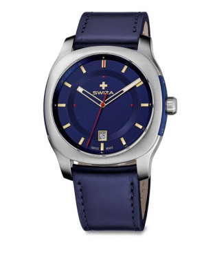 Zegarek SWIZA NOWUS Gent, SST, blue, blue WAT.0541.1003