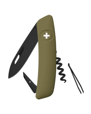 Scyzoryk SWIZA D01 ALLBLACK Oliwka