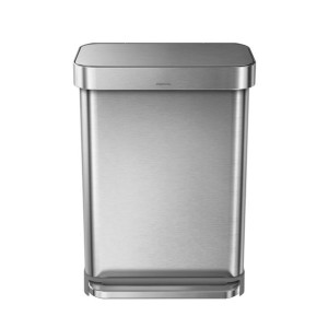 Kosz na śmieci 55L pedałowy LINER POCKET - stal FPP / simplehuman