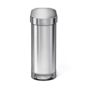 Kosz na śmieci 45L pedałowy SLIM - stal FPP / simplehuman