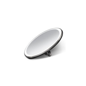 Lusterko podręczne sensorowe - 10 cm - czarne / simplehuman
