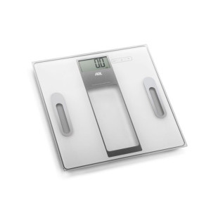 Waga ADE Tabea łazienkowa z analizą masy ciała, do 180 kg, 30 x 30 cm, biał