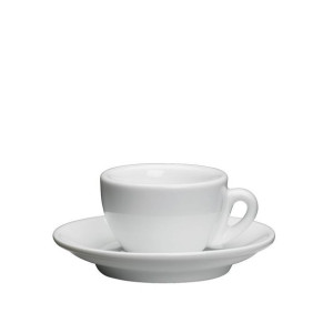 Filiżanka Cilio Roma do espresso, ze spodkiem, 0,05 l, biała