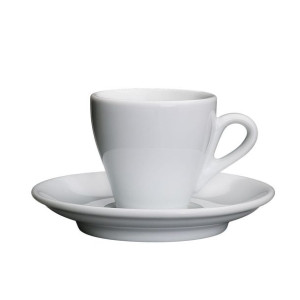 Porcelanowa Cilio Milano filiżanka do espresso ze spodkiem, 50 ml, biała