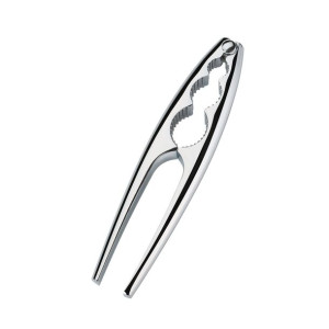 Dziadek Cilio Triplo do orzechów, chromowany metal, 17,5 cm