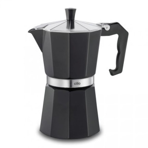 Kafeteria Cilio do espresso, 6 filiżanek, czarna