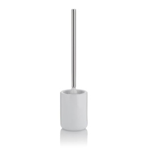 Ceramiczny Kela Isabella zestaw do WC, śred. 10,5 cm, wys. 46 cm, biały