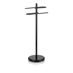 Wieszak Kela Ken na ręczniki, śred.25,5 cm, wys. 88 cm, czarny