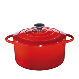 Garnek Kuchenprofi Provence do zapiekania, 4,2 l, śred. 24 cm, czerwony
