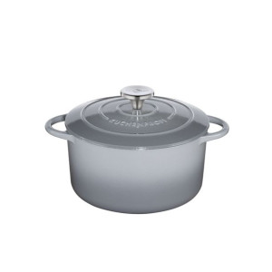Żeliwny Kuchenprofi Provence garnek do zapiekania, 4,2 l, śred. 24 cm, szar