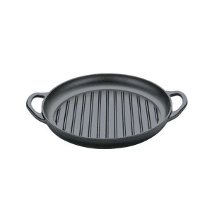 Żeliwna Kuchenprofi Provence patelnia grillowa do serwowania, śred. 30 cm,