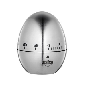 Timer Kuchenprofi Egg mechaniczny, śred. 6x8 cm, srebrny