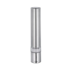 Stalowy Kuchenprofi SLIM elektryczny młynek do soli, śred.3,5 cm, wys. 17,5