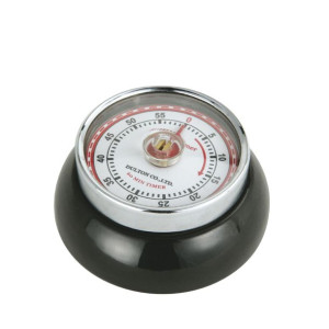 Timer Zassenhaus Speed mechaniczny, śred. 7x3 cm, czarny