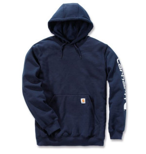 Bluza Carhartt Midweight Signature Sleeve Logo Hooded Sweatshirt NEW NAVY