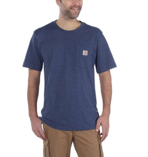 Koszulka Carhartt Workwear Pocket S/S Relaxed Fit K87 DARK COBALT BLUE HEAT