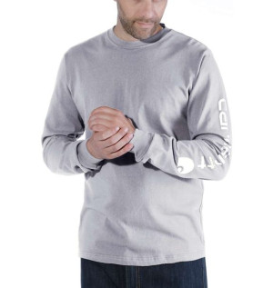 Koszulka Carhartt Logo Long Sleeve T-Shirt HEATHER GREY