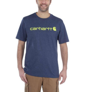 Koszulka Carhartt Core Logo T-Shirt DARK COBALT BLUE HEATHER