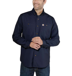 Koszula Carhartt Rugged Flex® Rigby Long-Sleeve Work Shirt NAVY
