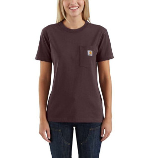 Koszulka Carhartt WK87 Workwear Pocket S/S T-Shirt DEEP WINE