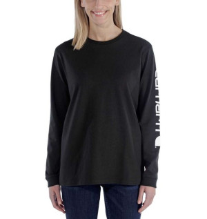 Koszulka Carhartt Workwear Sleeve Logo Long-Sleeve T-Shirt BLACK
