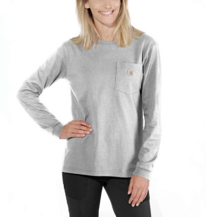 Koszulka Carhartt WK126 Workwear Pocket L/S T-Shirt HEATHER GREY