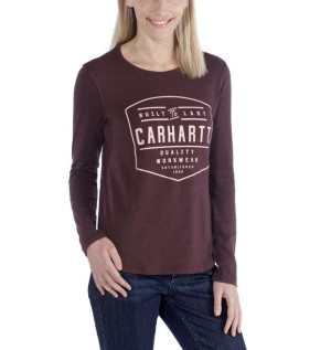 Koszulka Carhartt Lockhart Graphic Long Sleeve T-Shirt FUDGE HEATHER