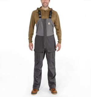 Ogrodniczki Carhartt Angler Bib GRAVEL/SHADOW
