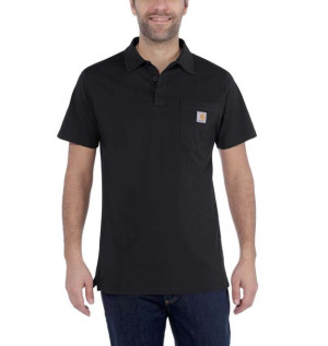 Koszulka Carhartt Force Cotton Delmont Pocket Polo BLACK