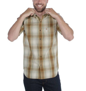 Koszula Carhartt Essential Plaid Shirt OILED WALNUT