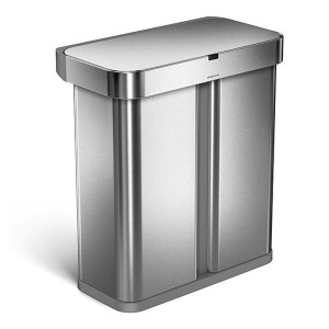 Kosz na śmieci 58L LINER POCKET RECYCLER - sensor / simplehuman