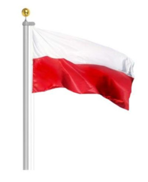 Flaga Polski mocna 150x250 masztowa Polska Narodowa