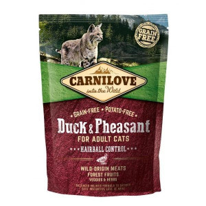 Brit Carnilove Hairball Control Odkłaczanie Duck & Pheasant Kaczka Bażant A