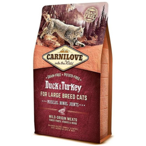Brit Carnilove Duck & Turkey Kaczka Indyk Large Breed Cats Karma Dla Dużych