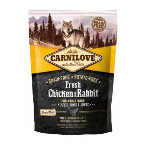 Brit Carnilove Fresh Chicken & Rabbit Kurczak Królik Bezzbożowa Adult Dogs