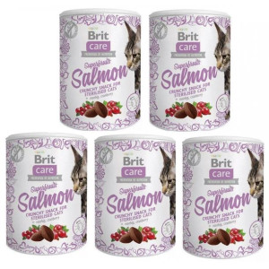 Pakiet Przysmaków  Brit Care Snack Superfruits Salmon Łosoś Sterilised 5 x