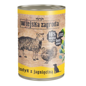 Wiejska Zagroda Indyk z Jagnięciną 400 g