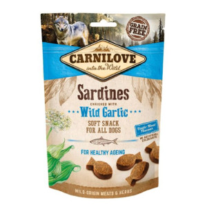 Brit Carnilove Healthy Ageing Snack Sardines with Wild Garlic Sardynki Dzik