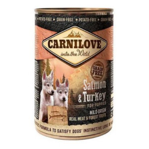 Brit Carnilove Salmon & Turkey Łosoś Indyk Bezzbożowa Puppies 400 g