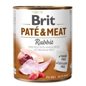 Brit Pate & Meat Rabbit Królik Mokra Karma Dla Psa 800 g