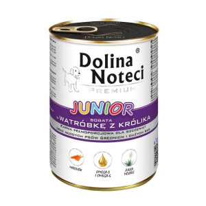 Dolina Noteci Premium Bogata w Wątróbkę z Królika Junior 400 g