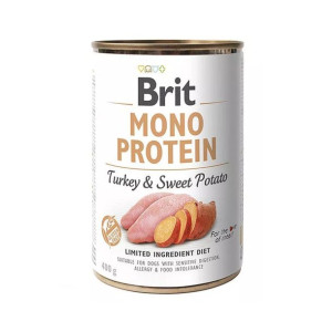 Brit Mono Protein Turkey & Sweet Potato Indyk Batat Mokra Karma Dla Psa 400