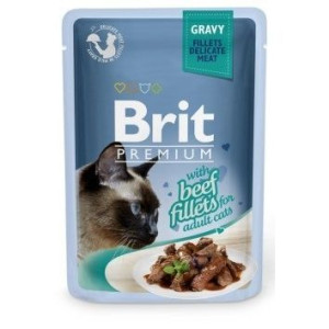 Brit Premium Beef Gravy Fillets Wołowina Mokra Karma Dla Kota  85 g