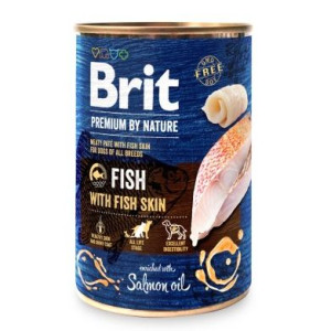 Brit Premium By Nature Fish With Fish Skin Ryba I Rybia Skóra Karma Mokra D